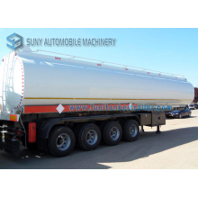 Oil Tanker Carbon Steel 3 Axle 4 Axles 58 M3 58000 Liters 58 Ton Fuel Tank Semi Trailer